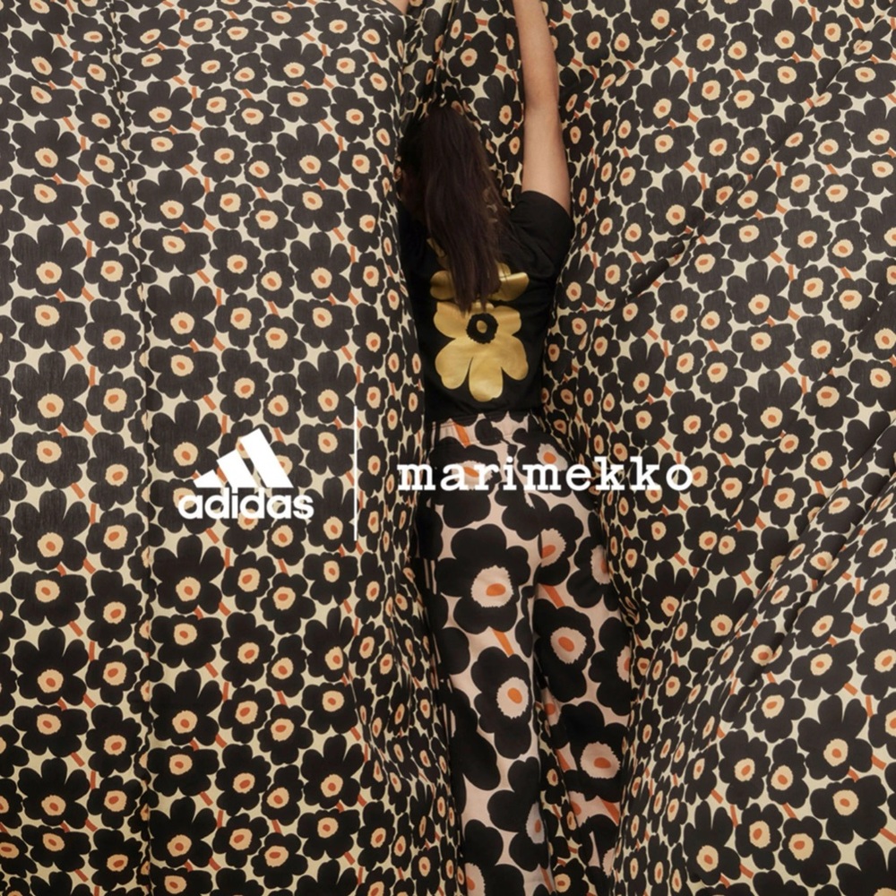 SALE!!!!  Adidas Floral Tank Top - Black and Orange - Picture 9 of 9